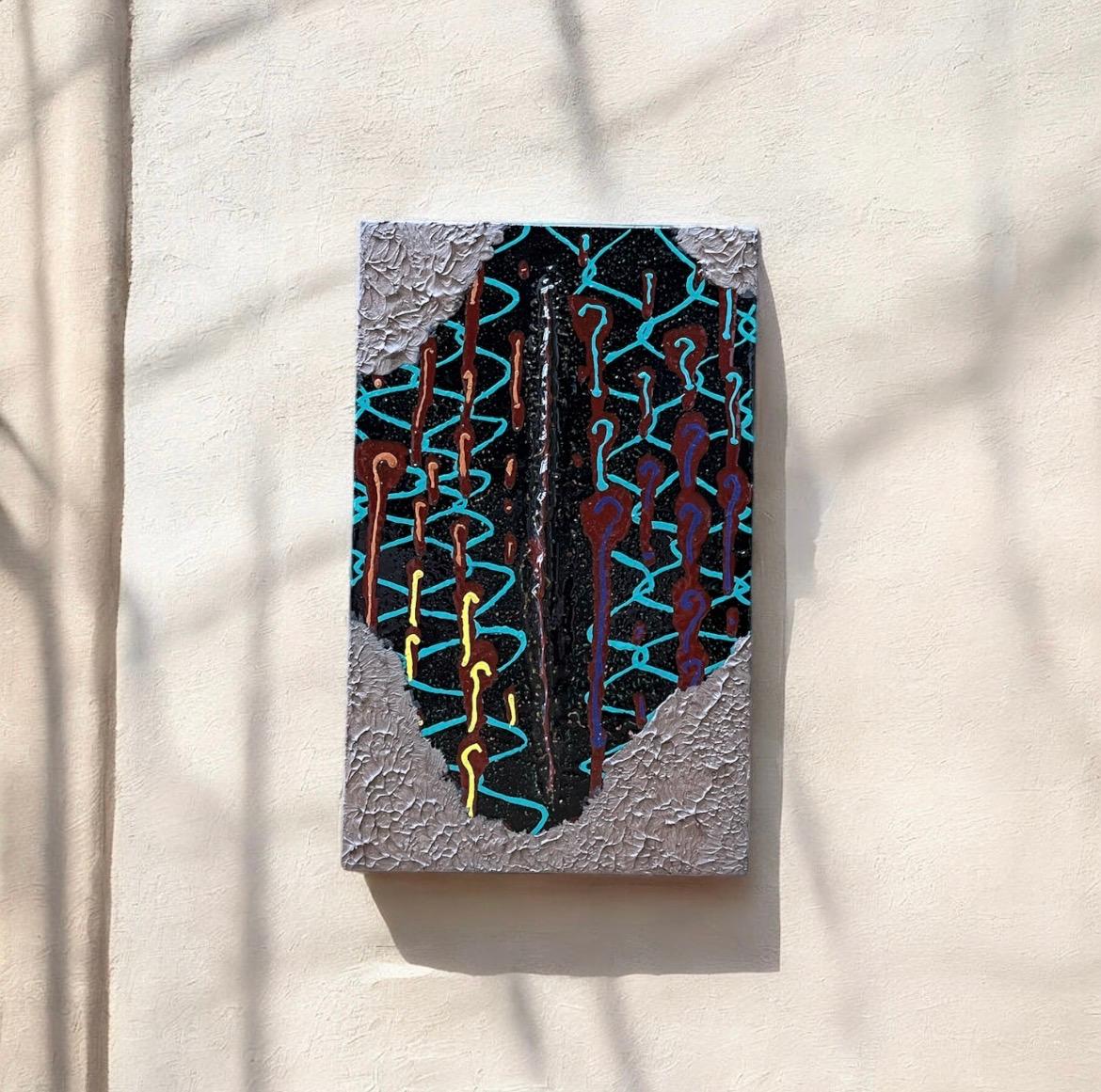 漆塗りアートパネル　/ creepy クリーピー　小さな作品　23cm✖️14cm