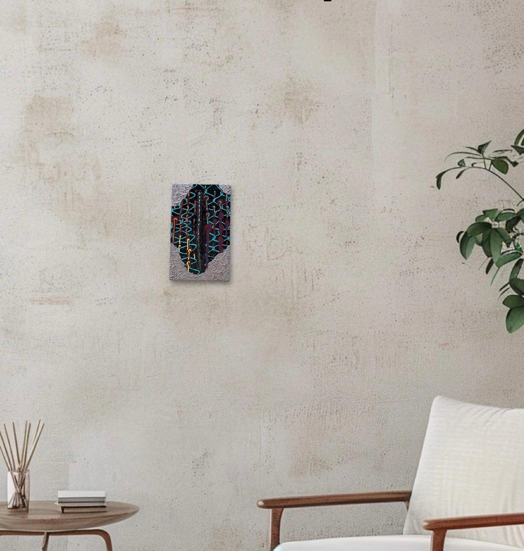 漆塗りアートパネル　/ creepy クリーピー　小さな作品　23cm✖️14cm | 4枚目