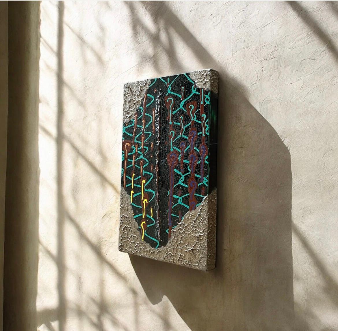 漆塗りアートパネル　/ creepy クリーピー　小さな作品　23cm✖️14cm | 5枚目