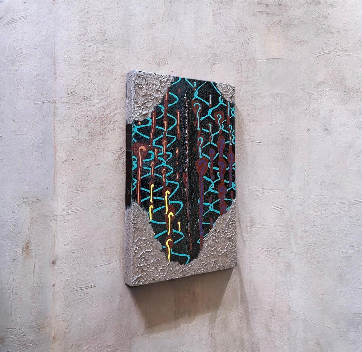 漆塗りアートパネル　/ creepy クリーピー　小さな作品　23cm✖️14cm | 6枚目