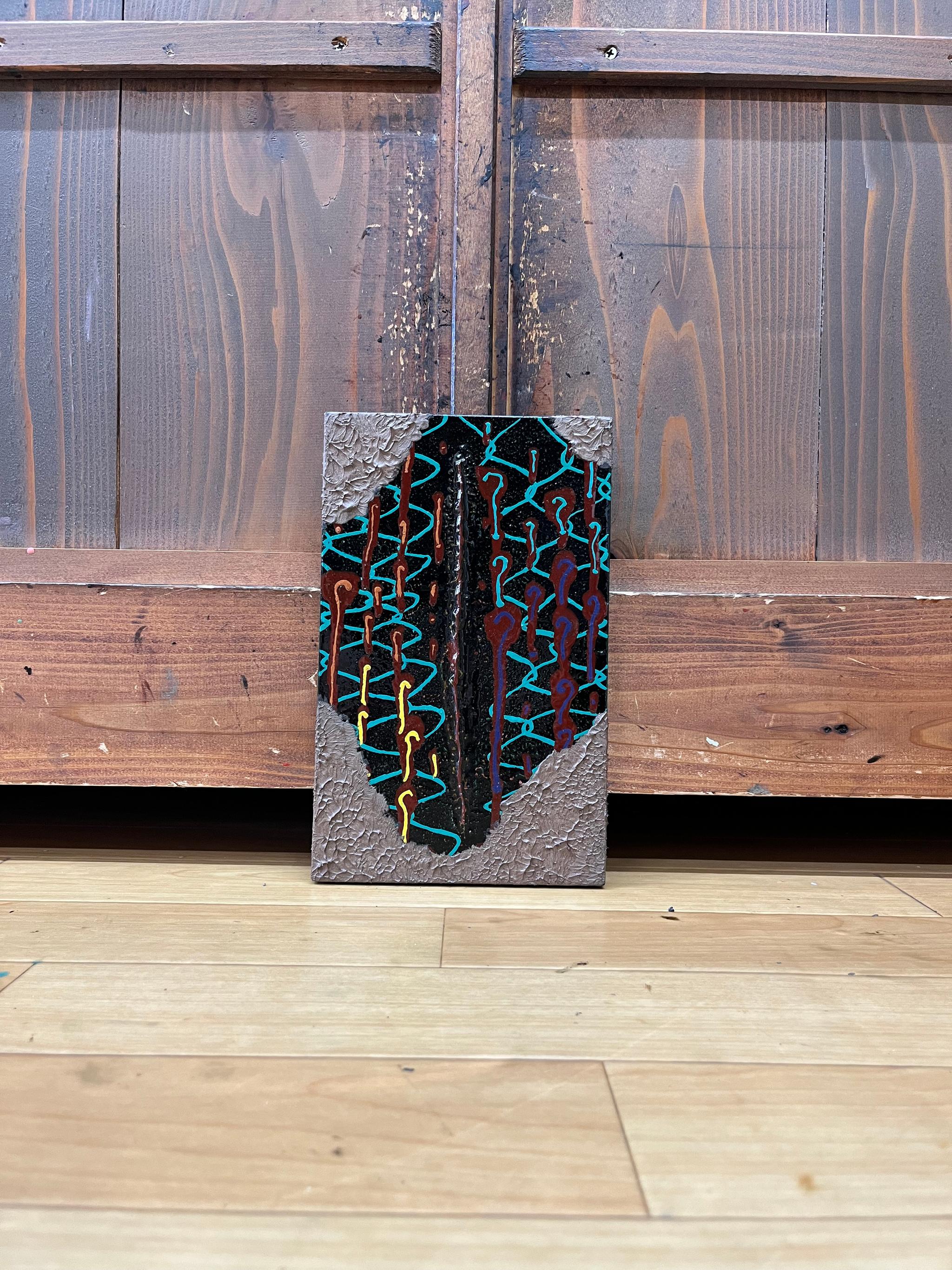 漆塗りアートパネル　/ creepy クリーピー　小さな作品　23cm✖️14cm | 7枚目