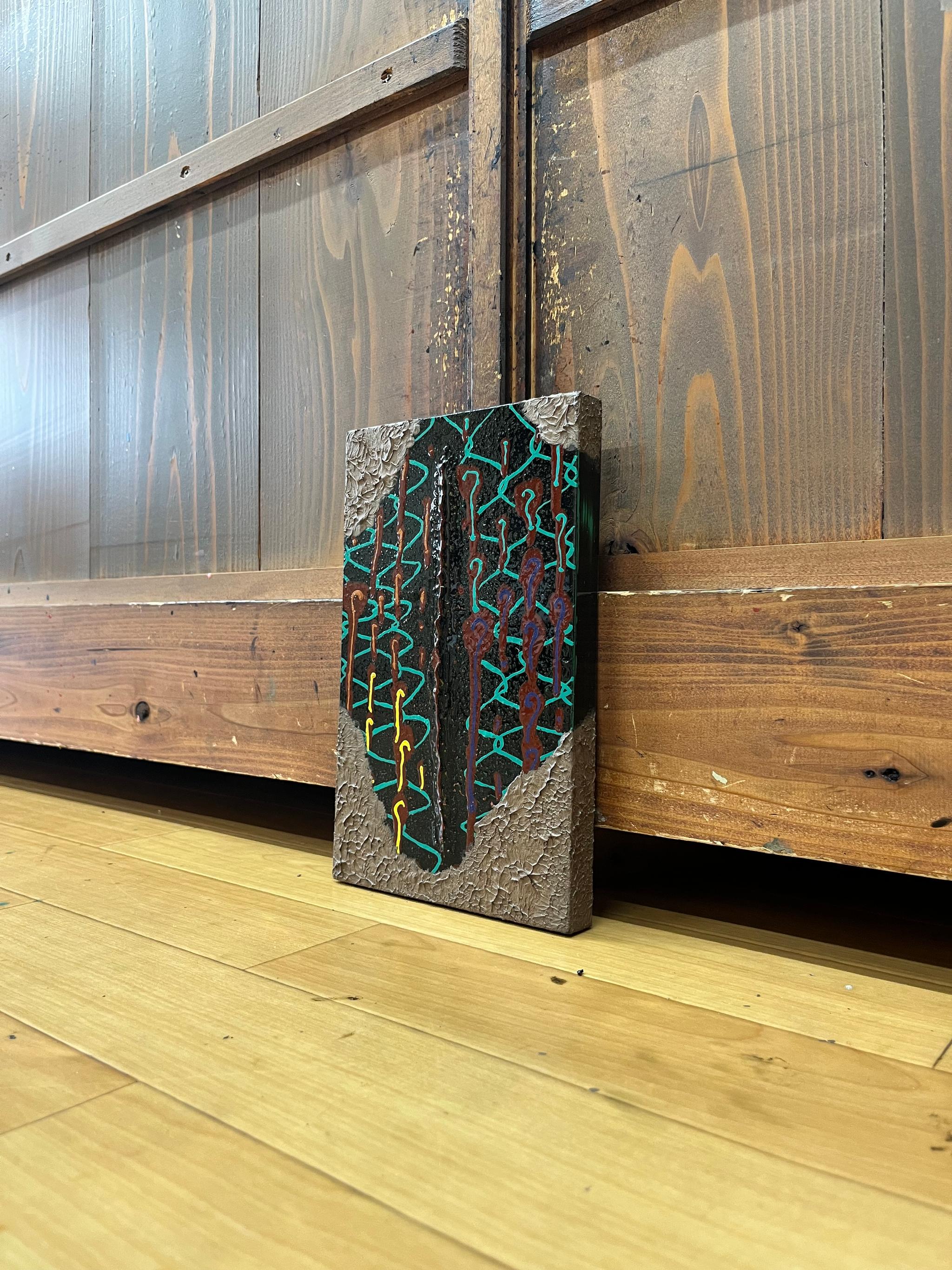 漆塗りアートパネル　/ creepy クリーピー　小さな作品　23cm✖️14cm | 9枚目