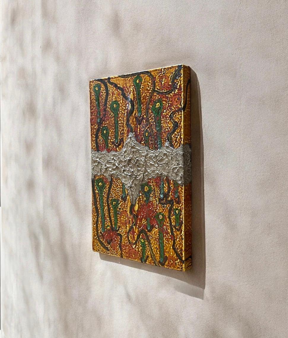 漆塗りアートパネル　/ creepy クリーピー　小さな作品　23cm✖️14cm | 4枚目