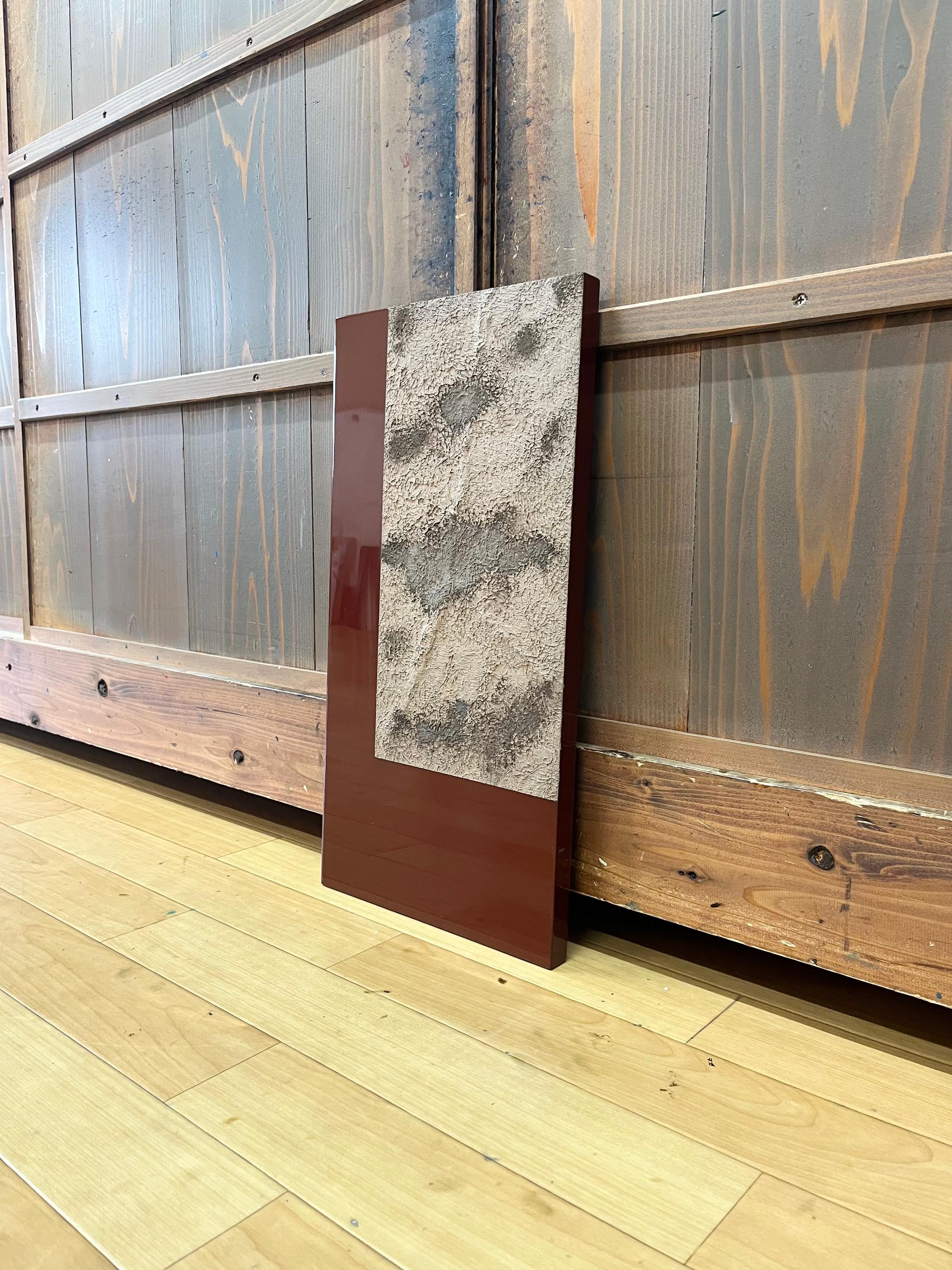 漆アートパネル　/ red soil   壁掛け　リビング　カフェ　和食店　オフィス　エントランス | 8枚目