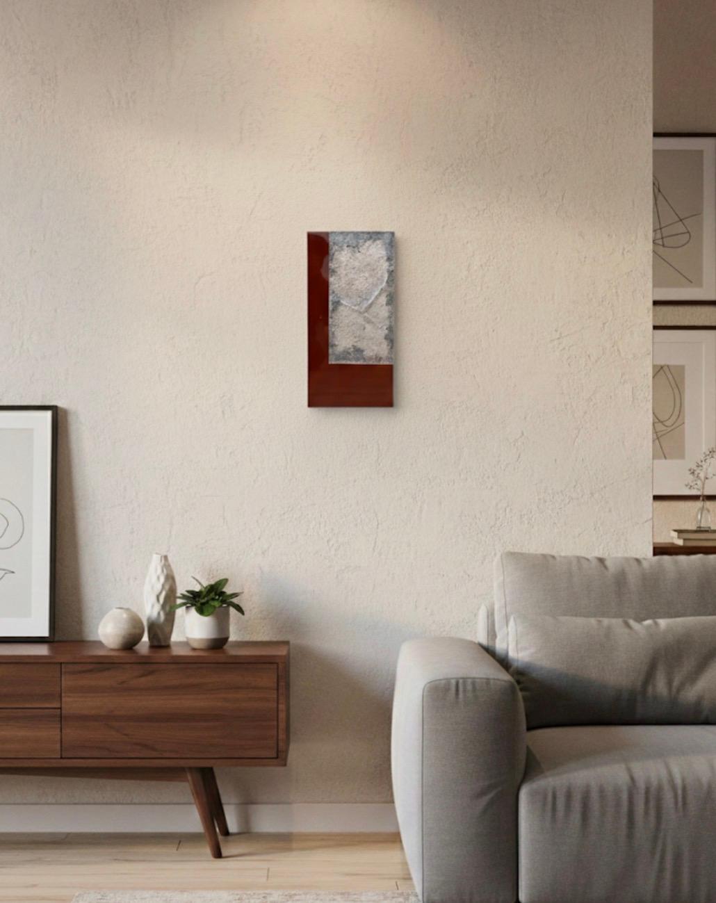 漆アートパネル　/ red soil   壁掛け　リビング　カフェ　和食店　オフィス　エントランス | 2枚目