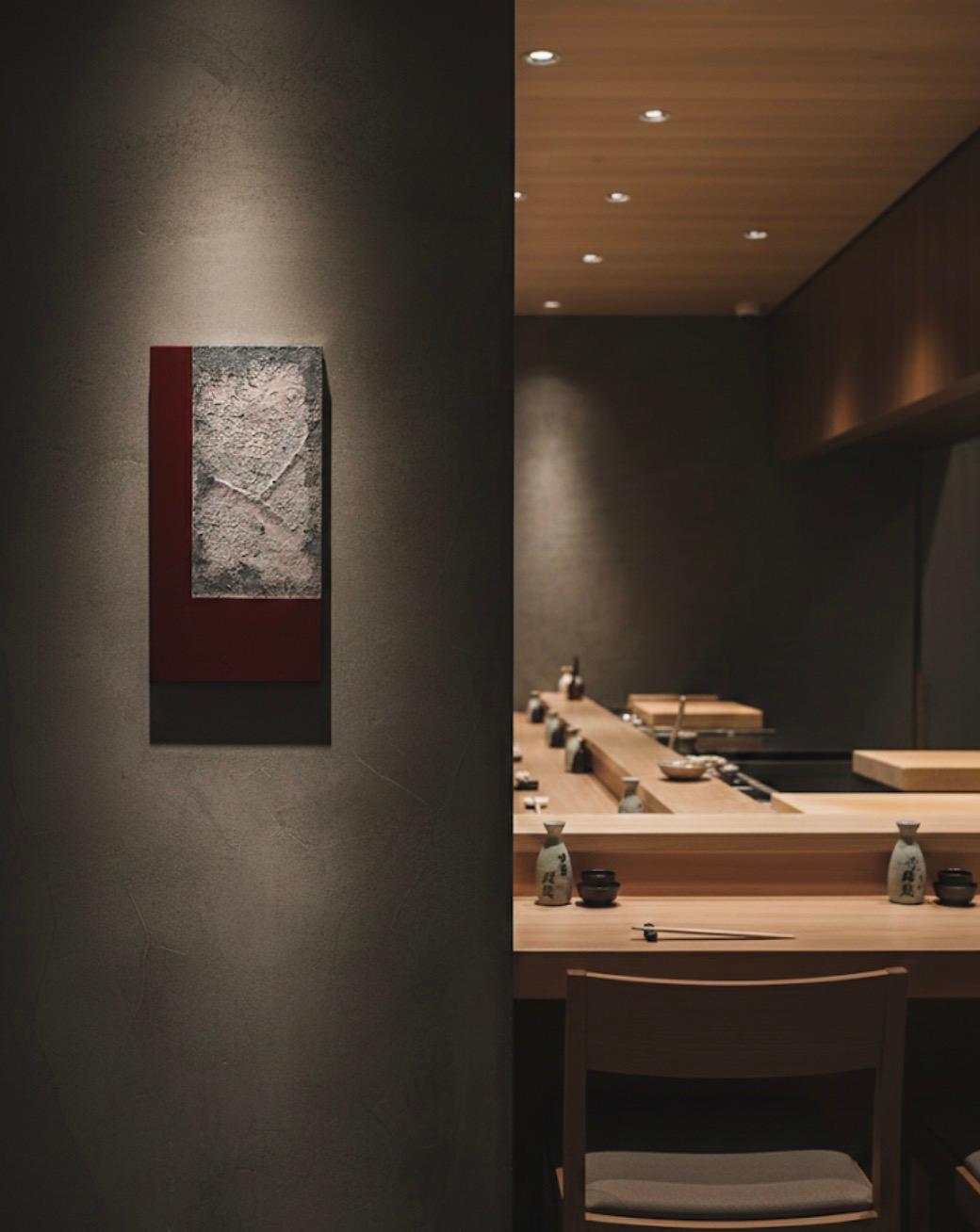 漆アートパネル　/ red soil   壁掛け　リビング　カフェ　和食店　オフィス　エントランス | 4枚目