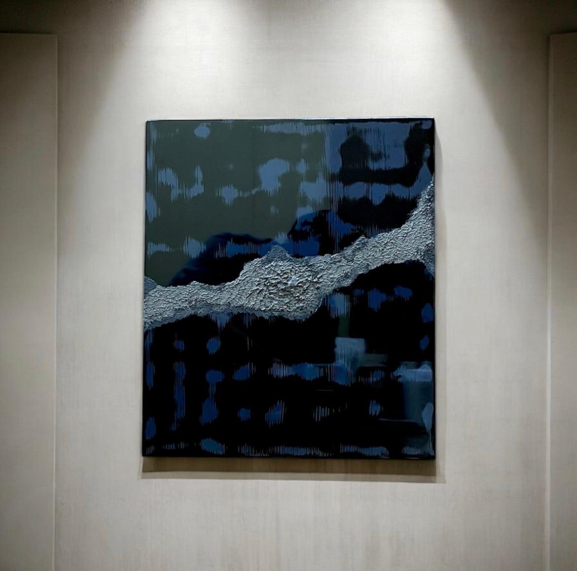 漆アートパネル/ 鏡面とテクスチャー/インテリア　エントランス　リビング | 2枚目