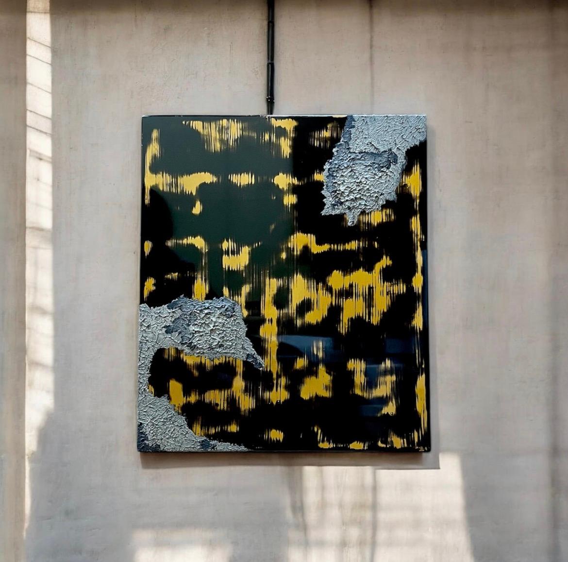 漆アートパネル/ 鏡面とテクスチャー/インテリア　エントランス　リビング | 2枚目