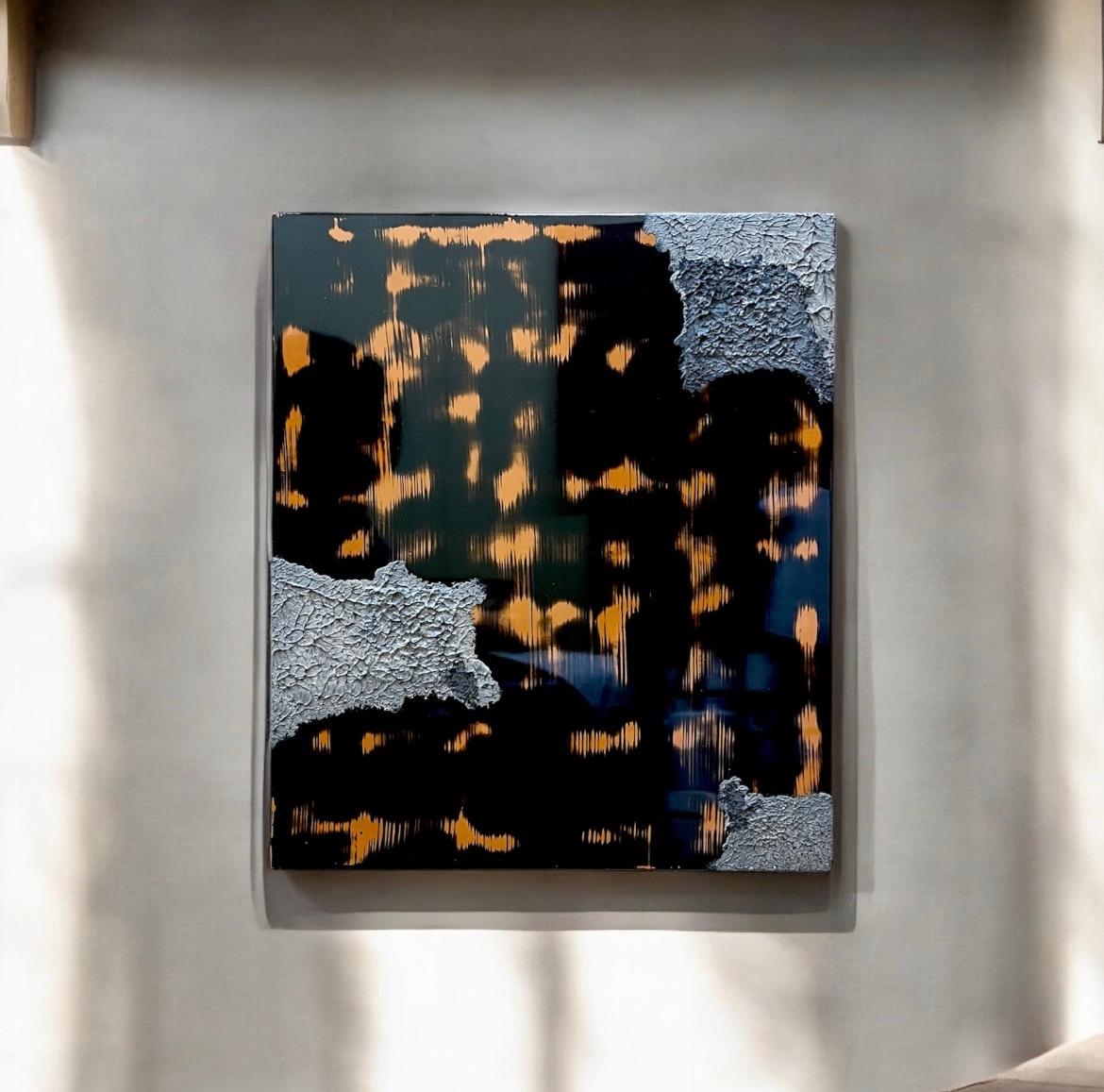 漆アートパネル/ 鏡面とテクスチャー/インテリア　エントランス　リビング | 2枚目
