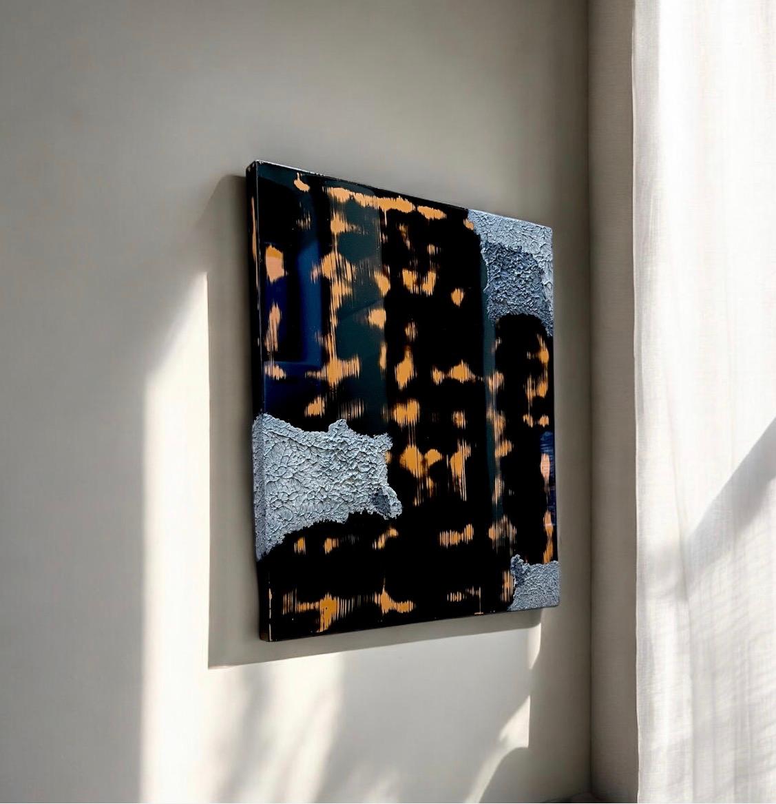 漆アートパネル/ 鏡面とテクスチャー/インテリア　エントランス　リビング | 5枚目