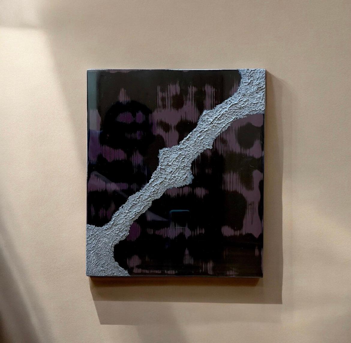 漆アートパネル/ 鏡面とテクスチャー/インテリア　エントランス　リビング | 2枚目