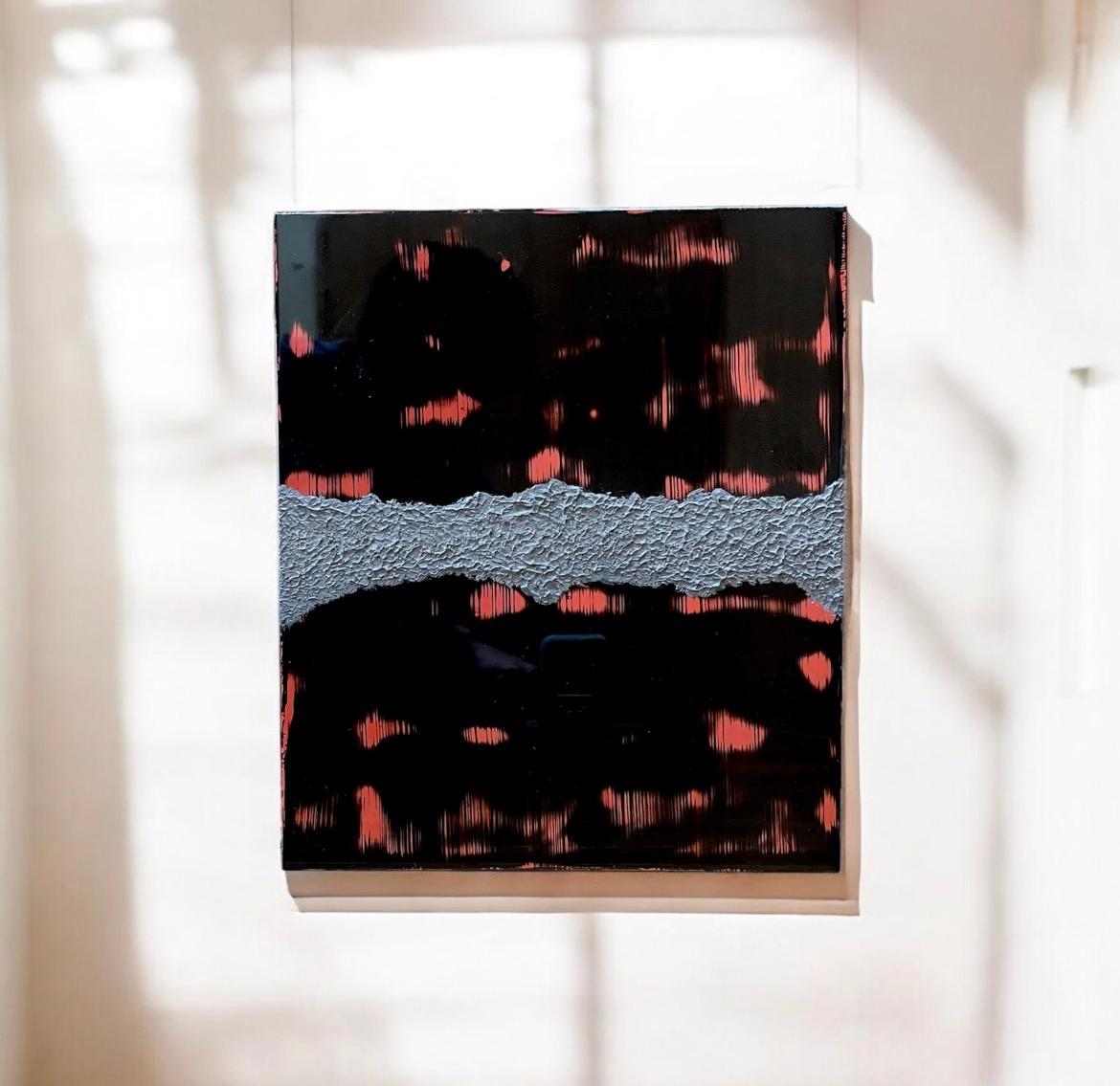 漆アートパネル/ 鏡面とテクスチャー/インテリア　エントランス　リビング | 2枚目