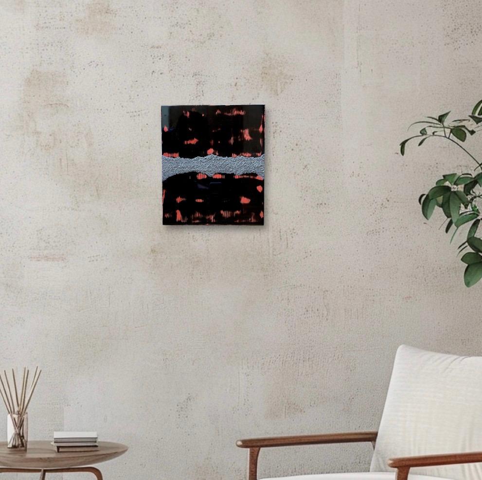 漆アートパネル/ 鏡面とテクスチャー/インテリア　エントランス　リビング | 5枚目