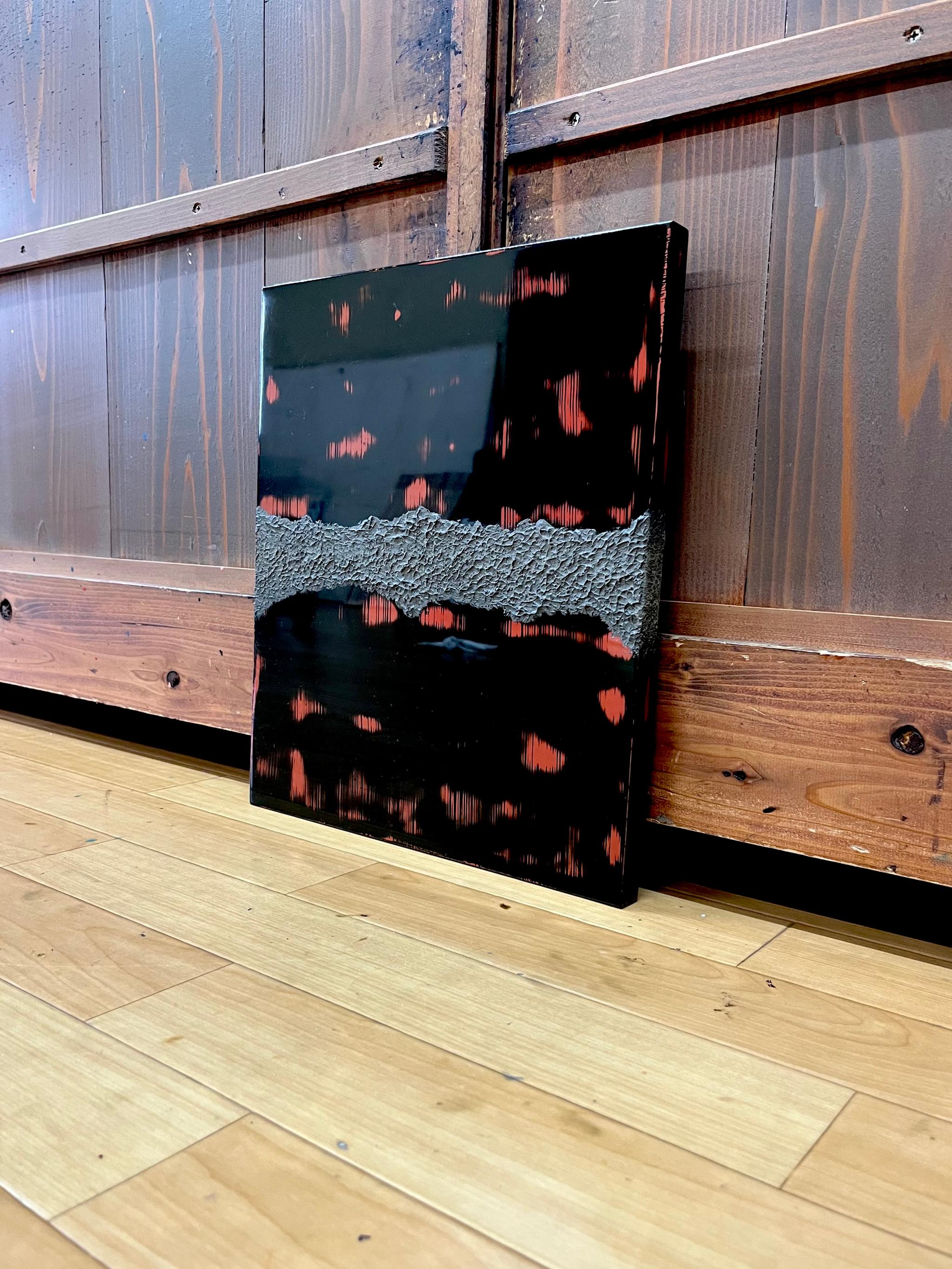 漆アートパネル/ 鏡面とテクスチャー/インテリア　エントランス　リビング | 14枚目